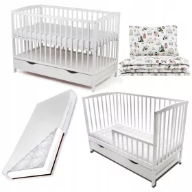    Skrzat Krzyś Holzbett 60 x 120 cm weiß + 3 weitere Produkte