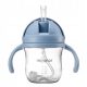  Mininor-Becher mit Strohhalm 220 ml blau