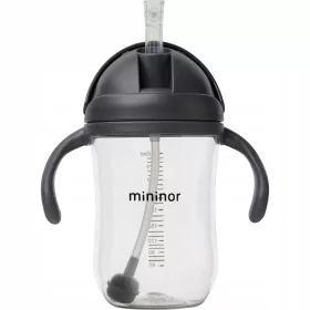  Auslaufsichere Tritan-Flasche mit Strohhalm 330 ml Mininor
