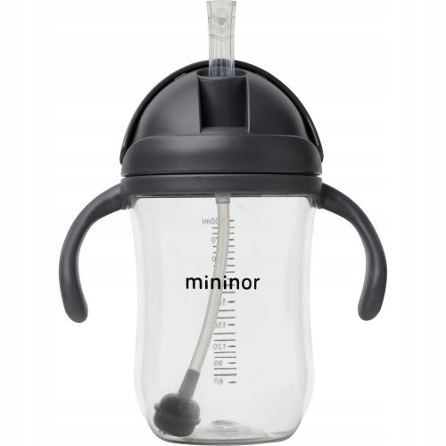  Auslaufsichere Tritan-Flasche mit Strohhalm 330 ml Mininor