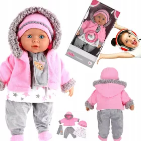    INTERAKTIVE BABYPUPPE, 40 CM, SINGT UND SPRICHT POLNISCH UND ENGLISCH, GROSSES LERNEN