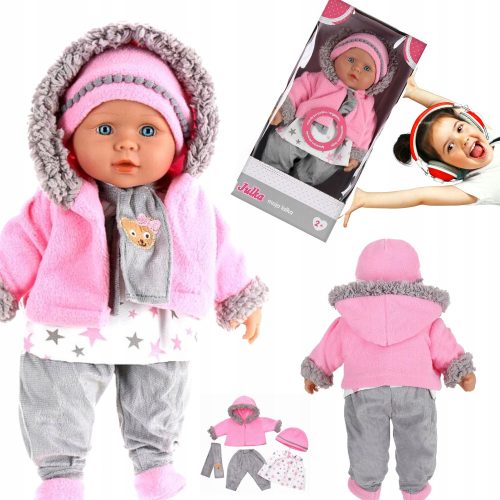  INTERAKTIVE BABYPUPPE, 40 CM, SINGT UND SPRICHT POLNISCH UND ENGLISCH, GROSSES LERNEN