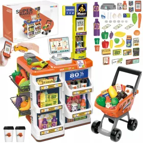    SUPERMARKT KINDERGESCHÄFTSSTAND KASSE WAAGE KORB KINDERWAGEN SMARTPHONE MATADI