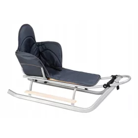    Traditioneller Metallschlitten CAMICCO Schlitten auf dickem Rohr