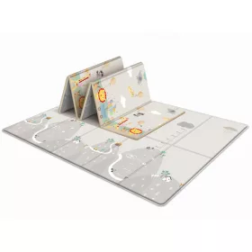   DOPPELSEITIGE BILDUNGSMATTE AUS SCHAUMSTOFF XPE 200x180cm TIERE BERGE