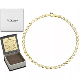  GOLDARMBAND MIT HERZEN IN 585 GRAVUR GESCHENK FÜR FRAUEN