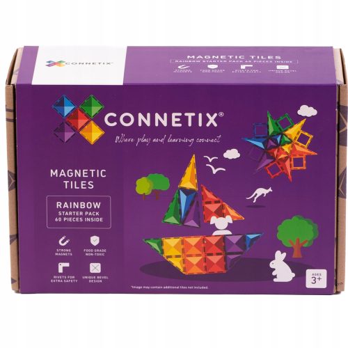  Connetix Magnetblöcke Connetix Magnetblöcke - Rainbow Starter Pack 60 Stk. 60 Stk.