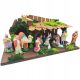  WEIHNACHTSNIECHE MIT FIGUREN - 16 Figuren - GROSSER STALL