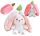 Maskottchen Plüschtier Bär Kaninchen Hase Hase Erdbeere groß 32 cm