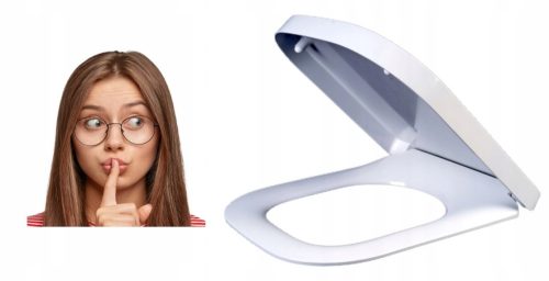 Hamberger ROCA GAP WC-Sitz, weißer Duroplast
