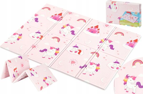  Sesttino Einhorn FALTBARE pädagogische Schaumstoffmatte, ROSA
