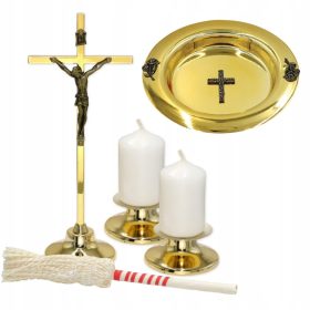    Traditionelles goldenes Weihnachtsliedset mit Sprinkleranlage