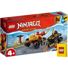    LEGO Ninjago Kai und Ras im Auto-Fahrrad-Duell 71789 + LEGO Papiertüte