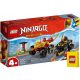  LEGO Ninjago Kai und Ras im Auto-Fahrrad-Duell 71789 + LEGO Papiertüte