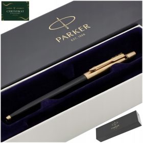    ELEGANTER GOLD PARKER KUGELSCHREIBER SCHWARZ 24 KARAT + GESCHENKGUTSCHEIN