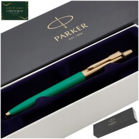    ELEGANTER GOLD PARKER MARINEBLAUER KUGELSCHREIBER 24 KARAT + GESCHENKKARTIFIKAT