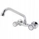 Steinmedia Aqua Sanitary Silber Wand-Küchenarmatur