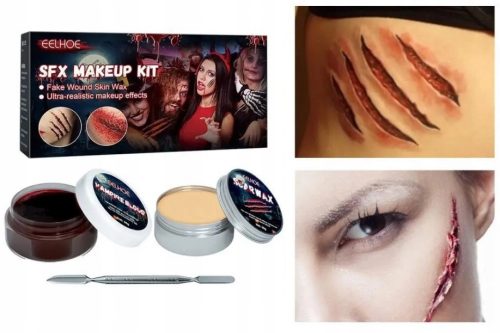  KIT ZUM ERSTELLEN KÜNSTLICHER NARBEN FÜR HALLOWEN-MAKE-UP-KIT