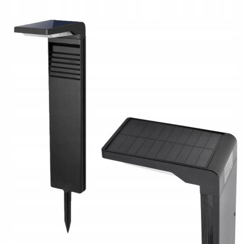 Lichtmasten, Garten Ecolight LED SSO-2 Solarlichtmast, schwarz, 57,3 cm