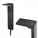 Lichtmasten, Garten Ecolight LED SSO-2 Solarlichtmast, schwarz, 57,3 cm