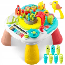    INTERAKTIVER PÄDAGOGISCHER TISCH 5-in-1-Brett mit Musikklavier für Kinder