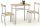  Halmar Lance Tisch mit 2 Stühlen 50x82 cm Sonoma-Eiche