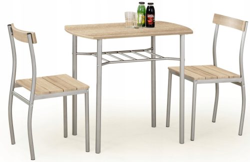  Halmar Lance Tisch mit 2 Stühlen 50x82 cm Sonoma-Eiche