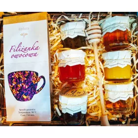  GESCHENKKORB GESCHENK 6 x MARMELADE UND TEE