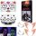  2 X ELFENOHREN UND VAMPIRZÄHNE + HALLOWEEN-TATTOOS HALLOWEEN-SET WAS