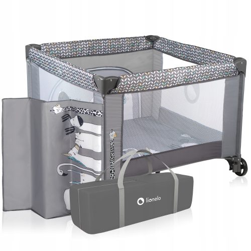  Babylaufstall, DICKE MATRATZE + Transporttasche + Räder Lionelo Lene