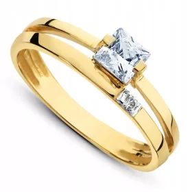  ORIGINAL 585 GOLD VERLOBUNGSRING GRÖSSE 8-23