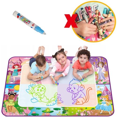  WASSERMATTE ZUM MALEN MIT WASSER XXL 100X80 CM + ROSA