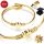  DAMENARMBAND AUS 585er GOLD MIT HERZ UND NAMEN EINGRAVURIERT ALS GESCHENK FÜR IHRE FRAU