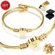  DAMENARMBAND AUS 585er GOLD MIT HERZ UND NAMEN EINGRAVURIERT ALS GESCHENK FÜR IHRE FRAU