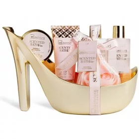    KOSMETIK-SET Für Bad und Körper: Gel, Balsam, Creme, Peeling und Schwamm