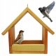 Boxen (Häuser) und Vogelhäuschen VOGELFUTTERHAUS XL, Naturholz, mit Haken