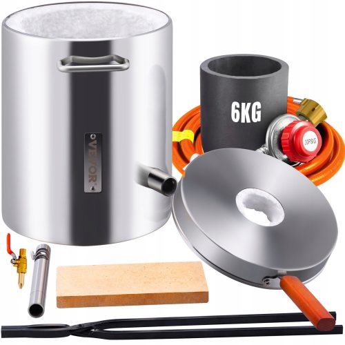 Propan-Schmelzofen, 6 kg, Edelstahl, Metall, Gasofen