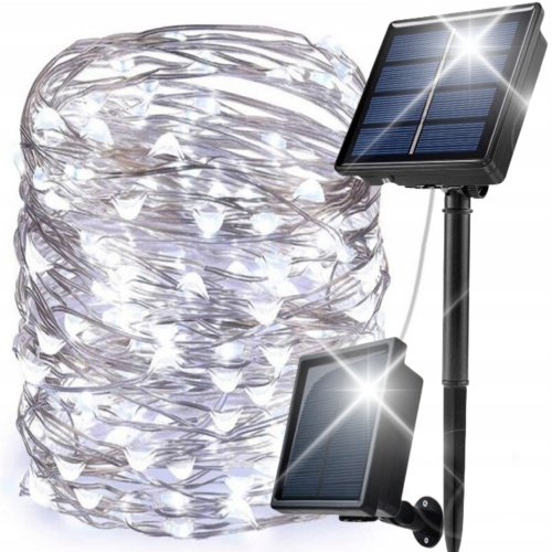  SOLARGARTEN-WEIHNACHTSLICHTERGIRLANDE 100 LED FÜR DEN AUSSEN- UND INNENBEREICH