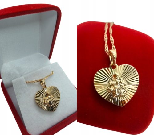  Kommunionkette, Medaillon, Skapulier, Mutter Gottes