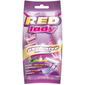  Mattes Red für Herren Einwegrasierer 5 Stk.