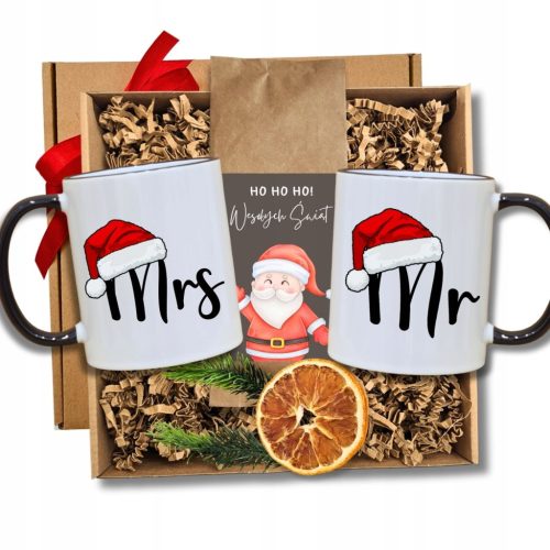  WEIHNACHTSSET MIT 2 BECHERN, ein Geschenk für Paare, Eltern, Großeltern, Ehefrauen zu Weihnachten