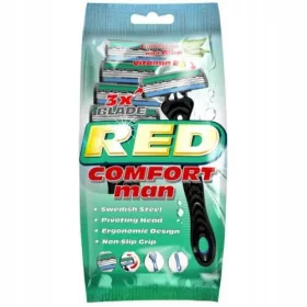  Mattes Red Comfort Man Einwegrasierer 5 Stk.
