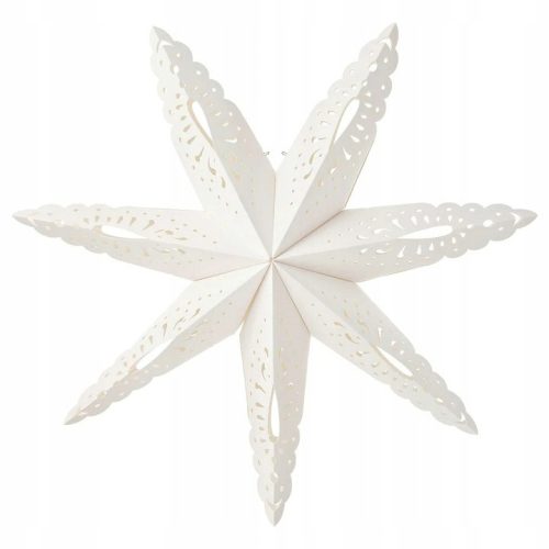  IKEA STRLA SCHNEEFLOCKENLAMPE WEISS 70CM