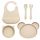  Gigi Kids Set aus weißem Silikon