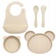  Gigi Kids Set aus weißem Silikon