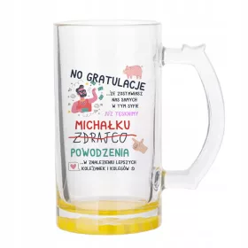    Glasbecher 470 ml zum Verlassen der Arbeit, Jobwechsel, Abschied SSP:5006
