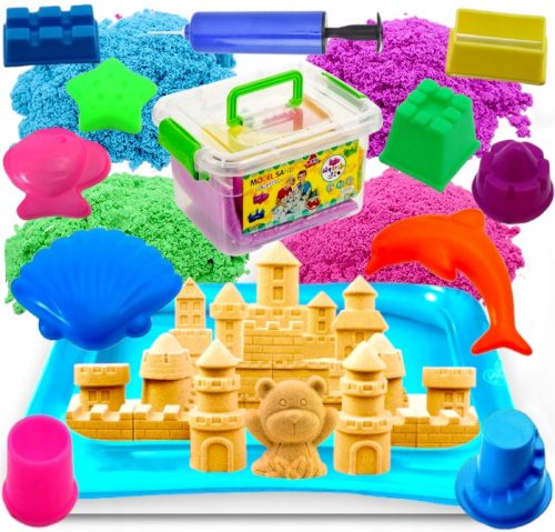  Piccolo kinetischer Sand 5 Farben 3 kg + 2 weitere Produkte