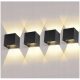 Gartenwandlampen, außen Ledmo Gartenwandleuchte, schwarz, integrierte 12-W-LED-Quelle