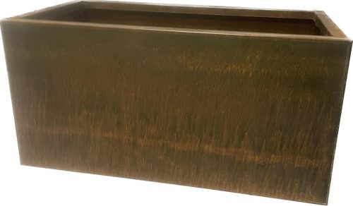 Töpfe und Pflanzgefäße für den Außenbereich und den Garten Blumentopf 80 cm x 40 x 40 cm, Edelstahl