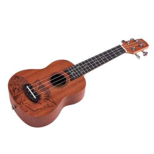  LAILA UFG-2111-S CAT Sopran-Ukulele – CAT-Gravur + gratis Koffer
